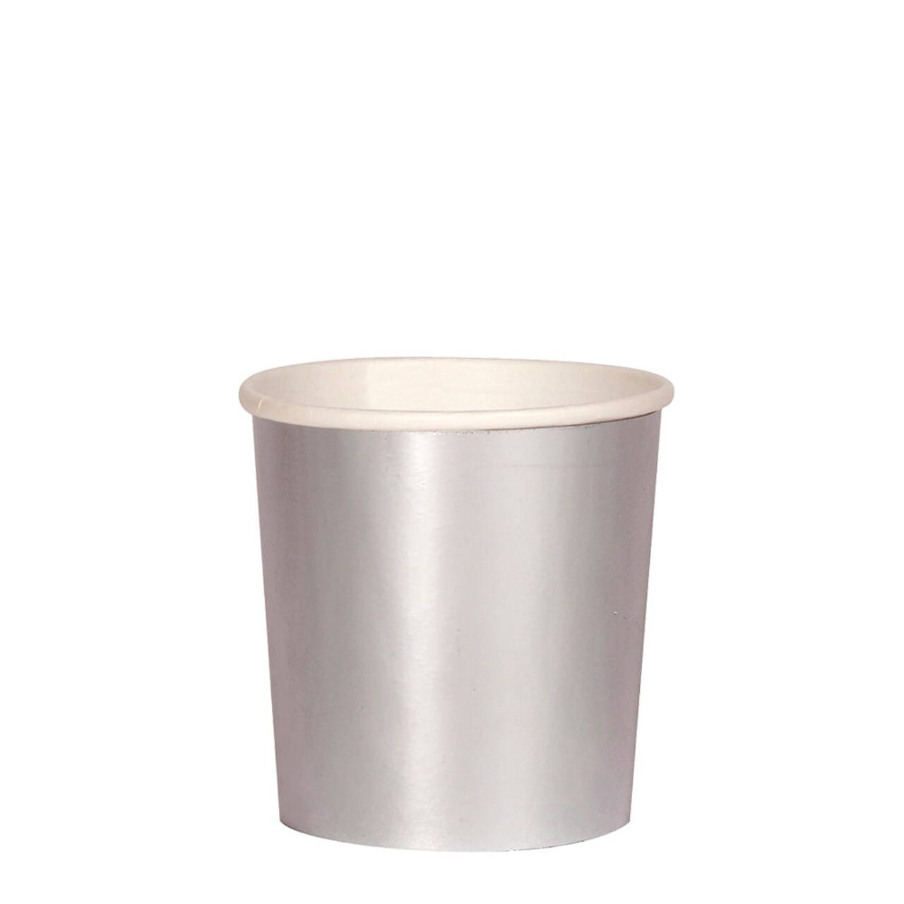 Silver Simply Solids 9oz Paper Tumbler Cups – Perfect for Parties & Celebrations